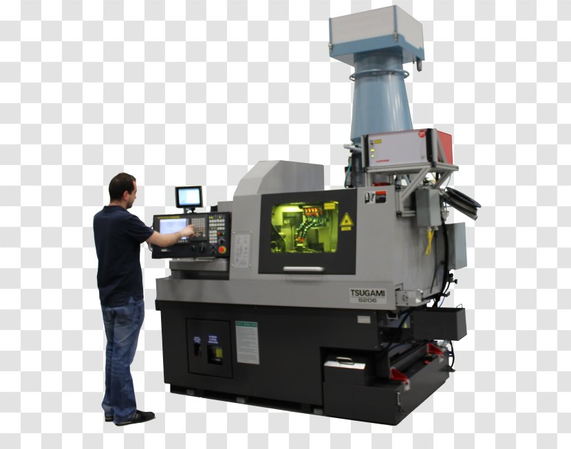 Machine Tool Lathe Computer Numerical Control - Tsugami Corporation - Household Hardware Transparent PNG