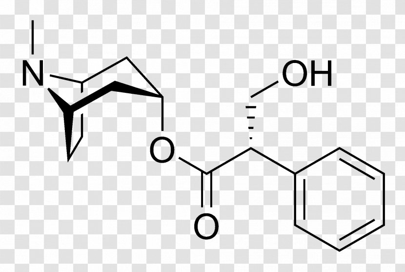 Hyoscine Pharmaceutical Drug Structure Atropine Hyoscyamine - Chemical Formulas Transparent PNG