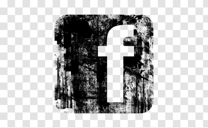 Logo Facebook Clip Art - Grunge Transparent PNG