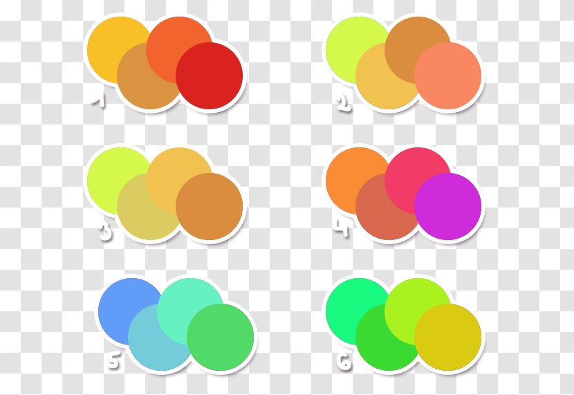 Color Scheme Art Pastel - Orange - Seven Combination Transparent PNG