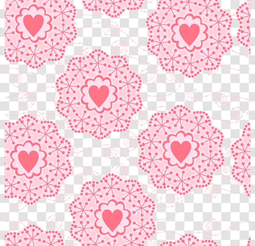 Euclidean Vector Romance Heart Pattern - Placemat - Wedding Market Transparent PNG