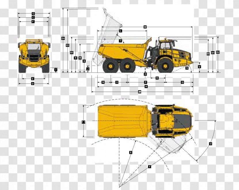 Motor Vehicle Car Articulated Dump Truck - Lorry Transparent PNG