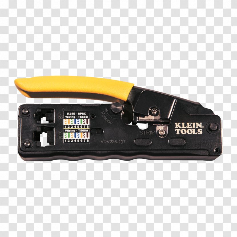 Hand Tool Crimp Klein Tools 8P8C - Cables Transparent PNG