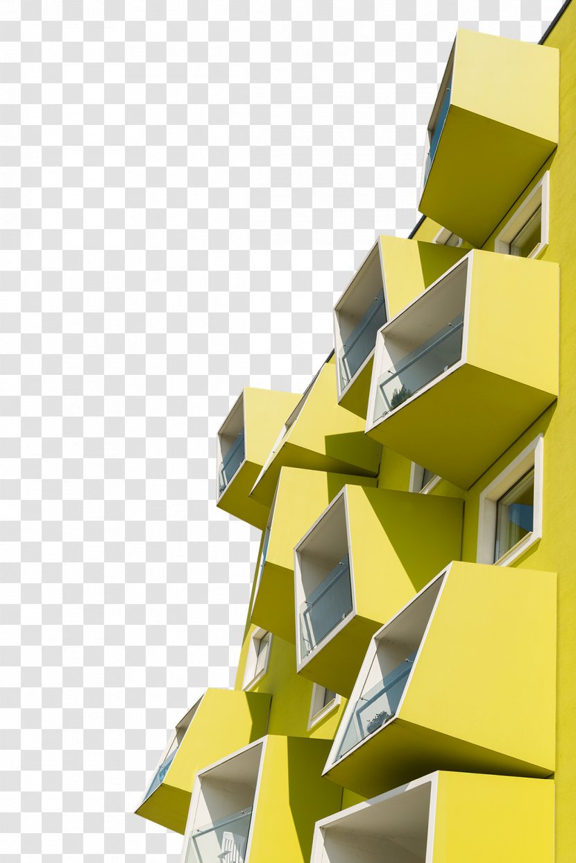 Copenhagen Architecture Graphic Design Geometry Behance - Triangle - Creative Irregular Yellow Windows Transparent PNG