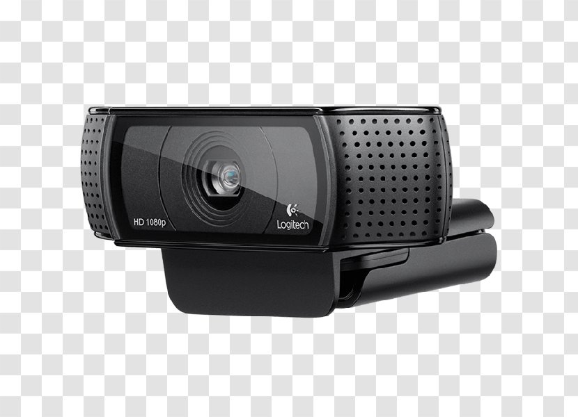 Logitech C920 Pro 1080p Webcam High-definition Video Videotelephony - Camera Accessory Transparent PNG