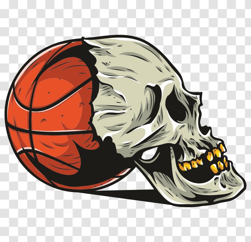 Basketball Sport Skull - Football Helmet Transparent PNG