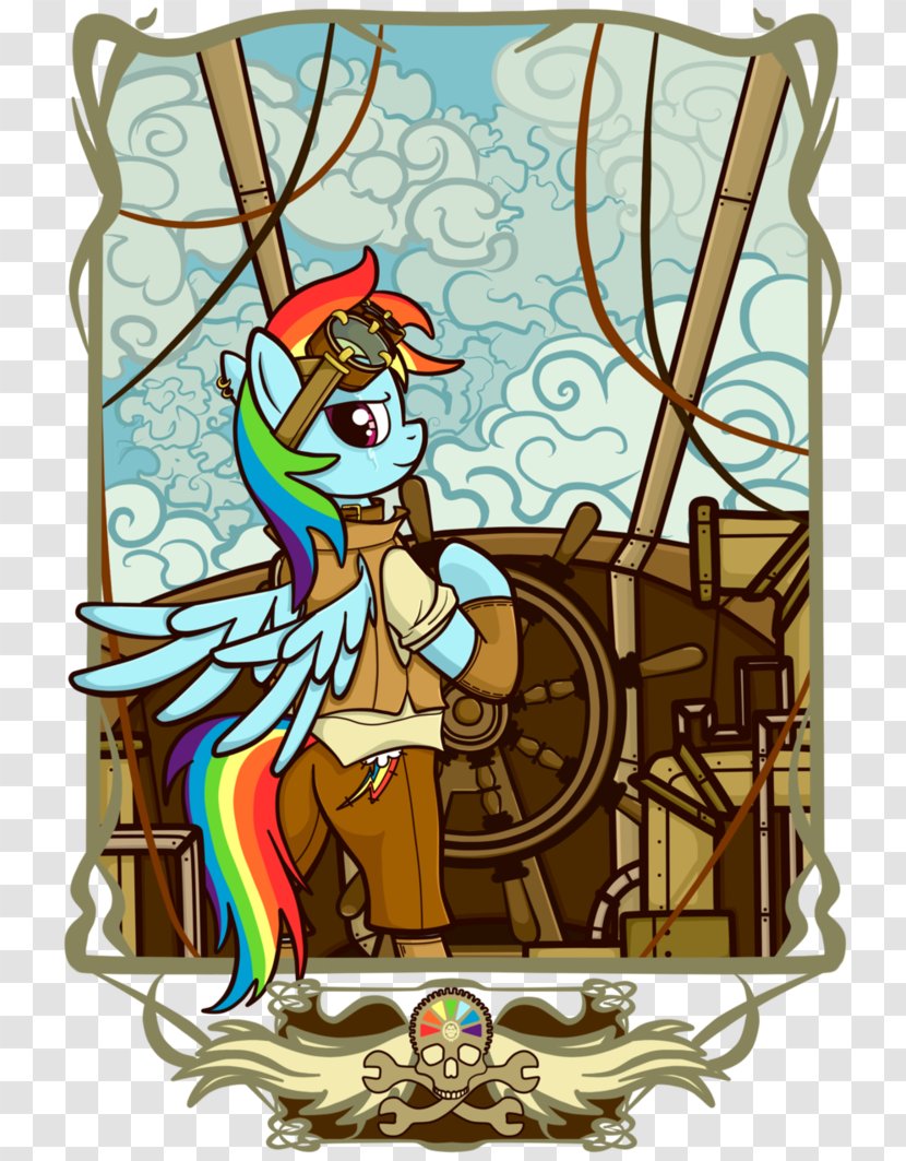 Pony Derpy Hooves Equestria Daily Spike Art - Recreation - Steampunk Pirate Transparent PNG
