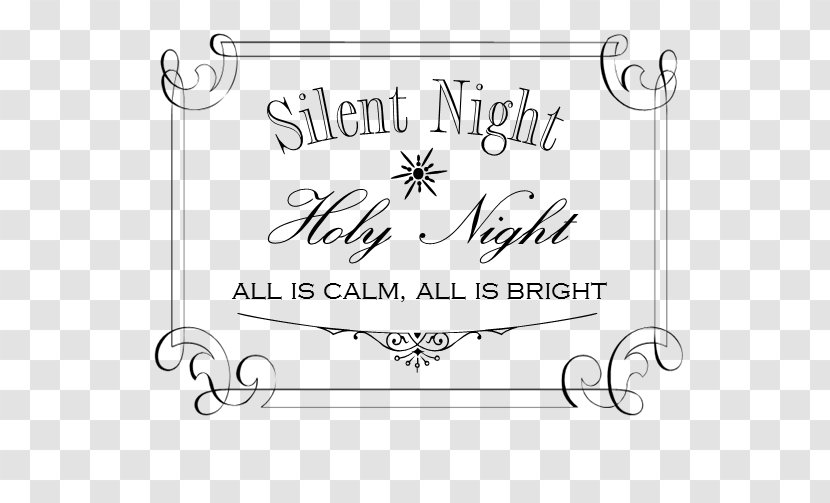 Calligraphy Paper Handwriting Line Art Font - Rectangle - Holy Night Transparent PNG