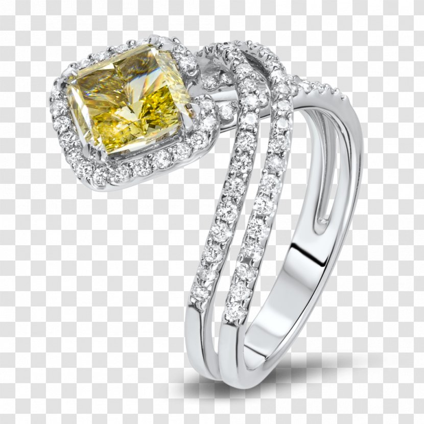 Jewellery Ring Silver Gemstone Diamond - Carat Transparent PNG