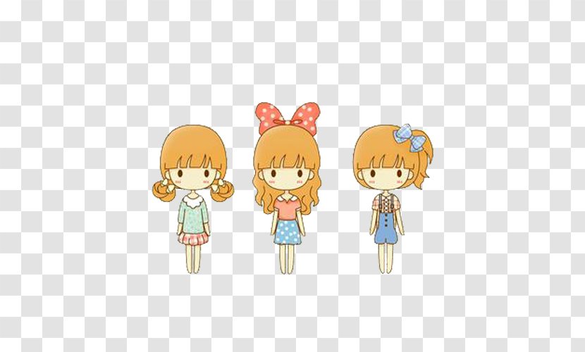 Hairstyle Clip Art - Designer - Meng Sister Paper Different Hair Clothes Transparent PNG
