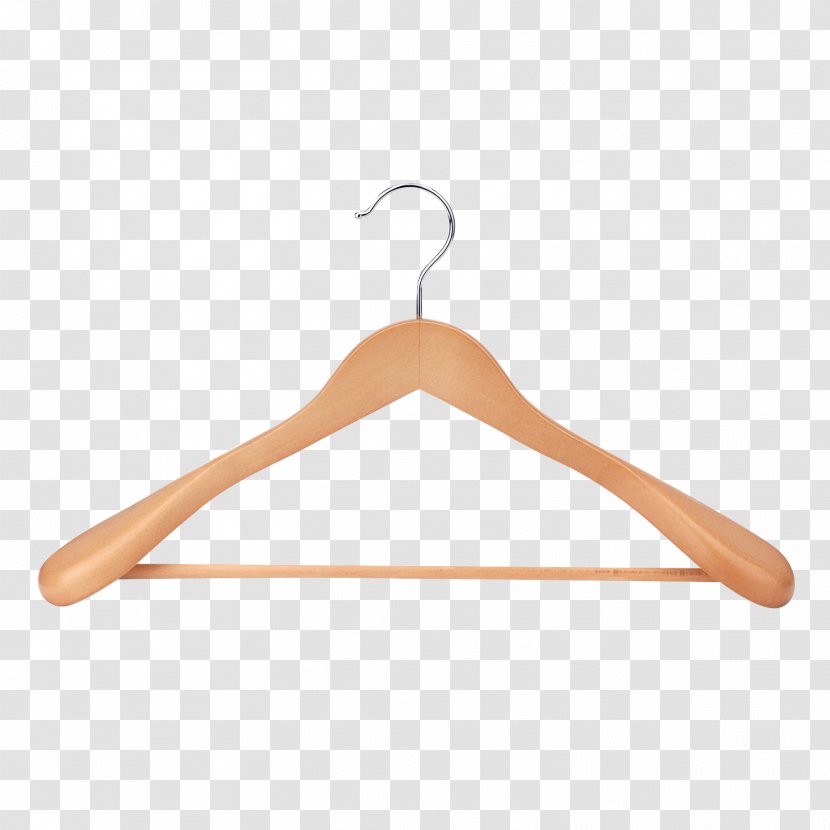 Clothes Hanger Clothing - Wood - Solid Yellow Support Transparent PNG