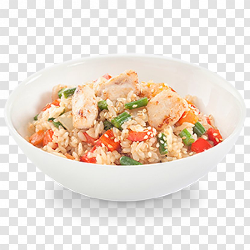 Thai Fried Rice Sushi Arroz Con Pollo Chicken Pilaf - Commodity - Wok Transparent PNG