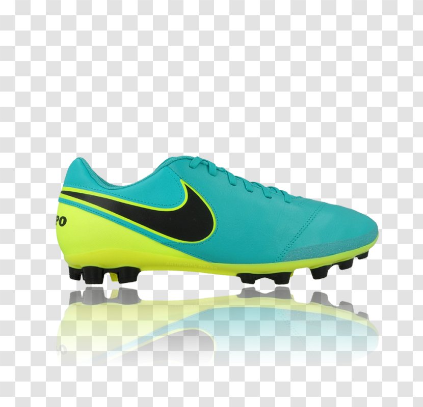 Nike Tiempo Football Boot Cleat Hypervenom - Aqua Transparent PNG