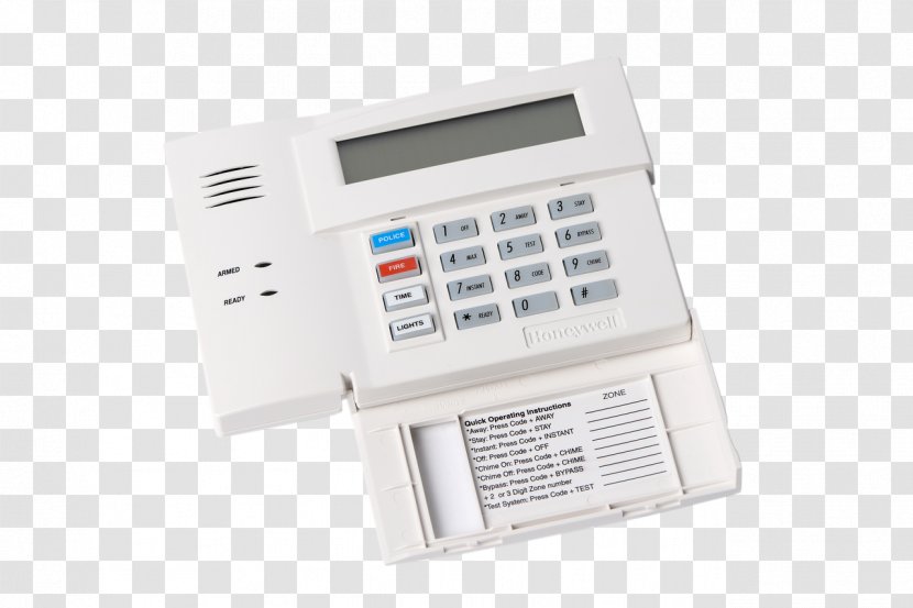 Honeywell Security Alarms & Systems Keypad Computer Keyboard Wireless - Telephony - Strobe Lights Transparent PNG