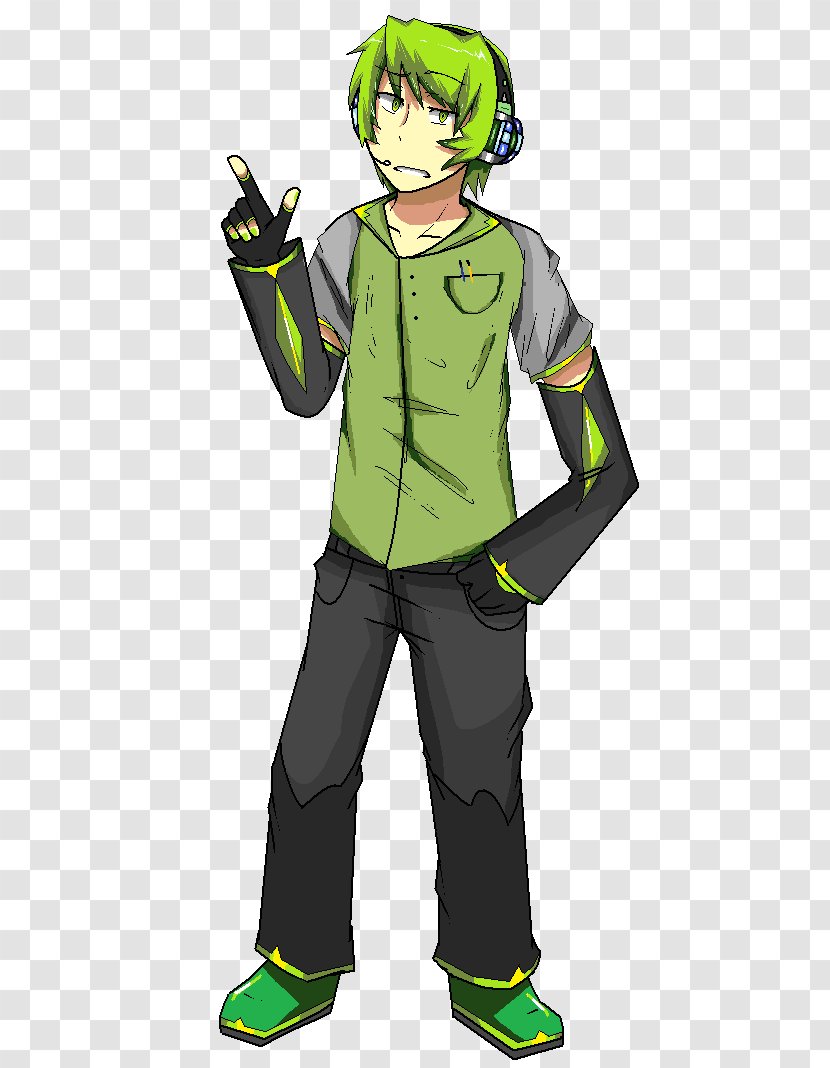 Headgear Boy Green Cartoon Transparent PNG