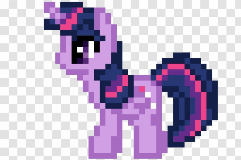 Twilight Sparkle Pony Rainbow Dash Derpy Hooves Pixel Art - My Little Friendship Is Magic - Magenta Transparent PNG