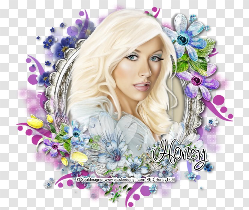 Blond Hair Coloring Brown Photomontage - Aguilera Transparent PNG