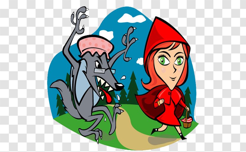 Big Bad Wolf Little Red Riding Hood Gray Clip Art - Youtube Transparent PNG