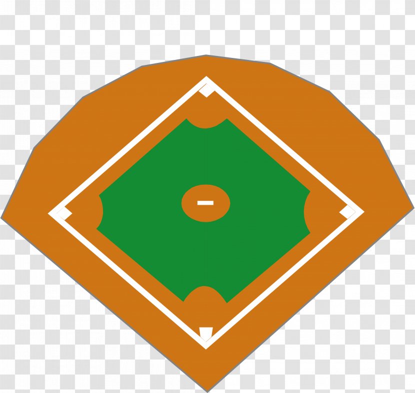 Shaw Park Clip Art Baseball Field Softball - Orange Transparent PNG