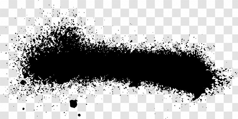 Black And White Aerosol Paint Spray Painting - Monochrome - SPRAY Transparent PNG