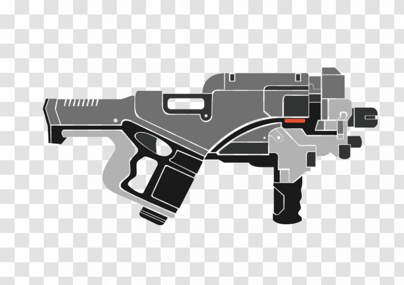 Trigger Machine Gun Firearm Pistol - Heart - Vector Guns Transparent PNG