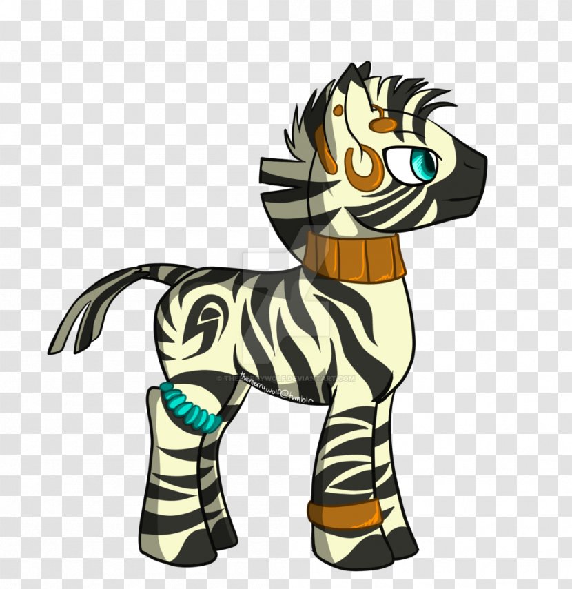 Zebra Pony Stallion Horse - Deviantart Transparent PNG