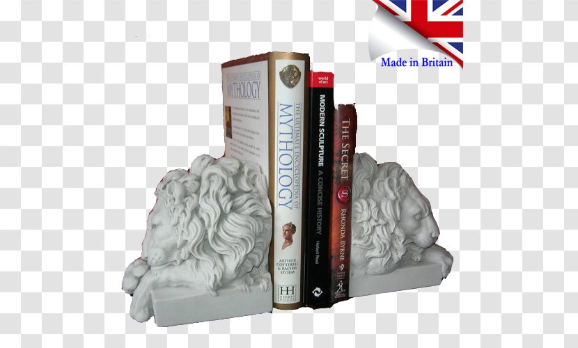 Sleeping Lions Chatsworth House Bookend Sculpture - Marble - Lion Transparent PNG