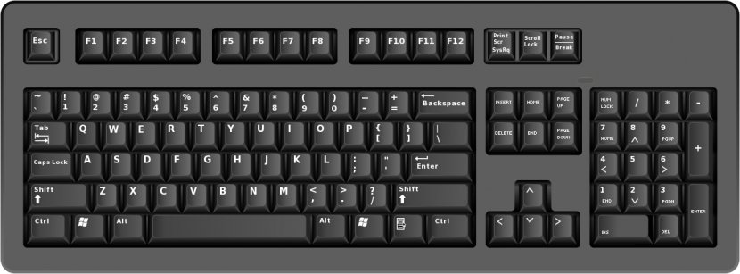 Computer Keyboard Mouse Hardware Shortcut - Control Key - Clipart Transparent PNG