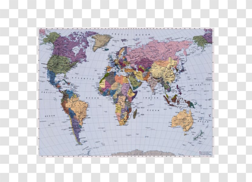 World Map Mural Paper Wallpaper - Wall Decal Transparent PNG