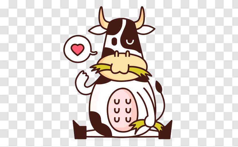 Cartoon Clip Art Font Bovine Sticker Transparent PNG