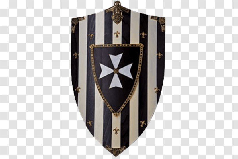 Crusades Knights Hospitaller Templar Shield - Sovereign Military Order Of Malta - Knight Transparent PNG