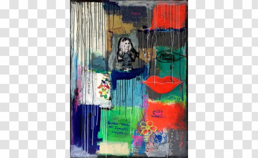 Modern Art Textile Painting Transparent PNG