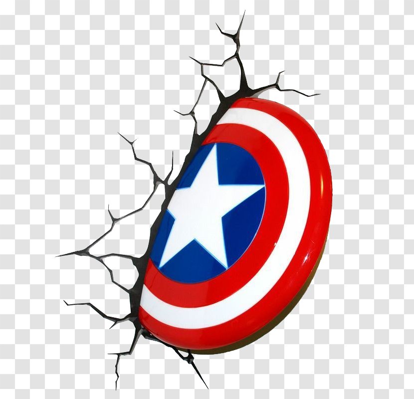 Captain America's Shield Iron Man Bruce Banner Thor - Nightlight - America Transparent PNG