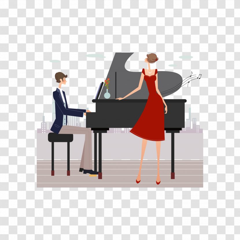 Piano Royalty-free Photography Illustration - Heart Transparent PNG