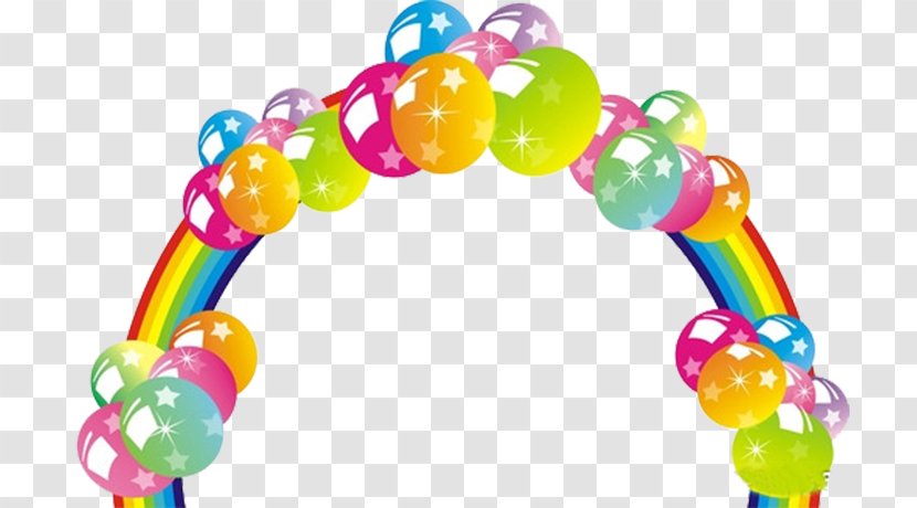 Balloon Rainbow Arch - Colored Balloons Transparent PNG