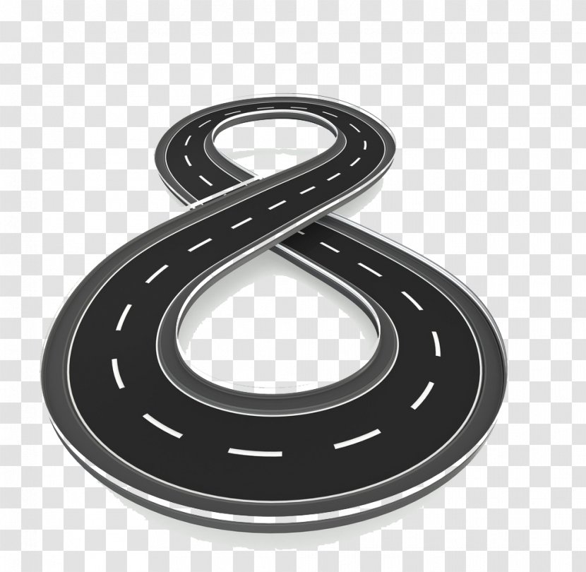 8-shaped Road Vector - Photography - Stock Transparent PNG
