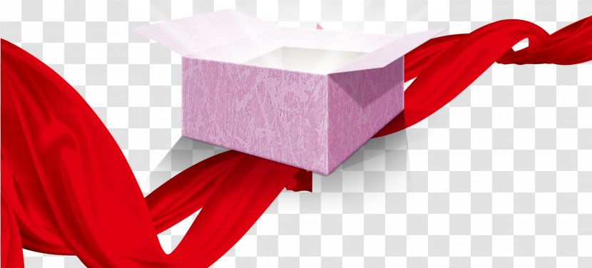 Download - Cartoon - Ribbon Streamers, Taobao Creative, Decorative Gift Boxes Transparent PNG