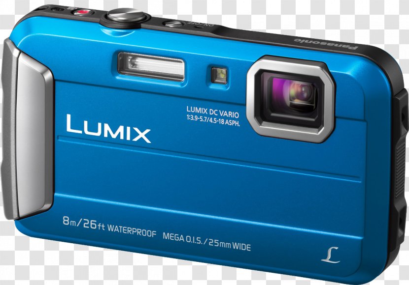 Panasonic Lumix DMC-FT30 (Blue) Point-and-shoot Camera Transparent PNG