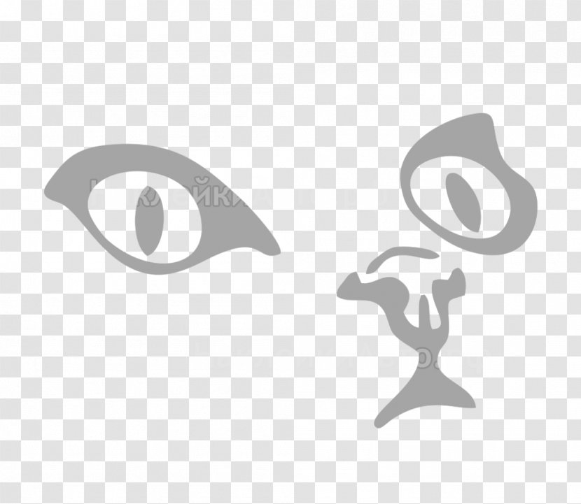 Cat's Eye Decal Kitten Stencil - Royaltyfree - Cat Transparent PNG