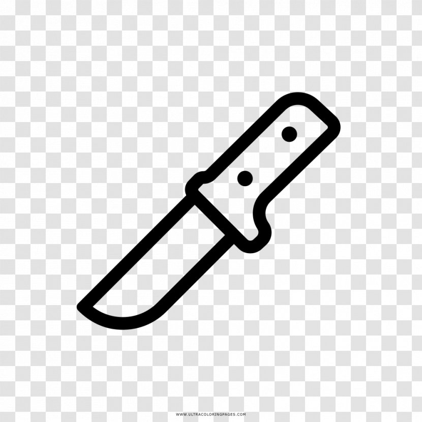 Knife Drawing Coloring Book Table Knives - Pizza Cutters Transparent PNG