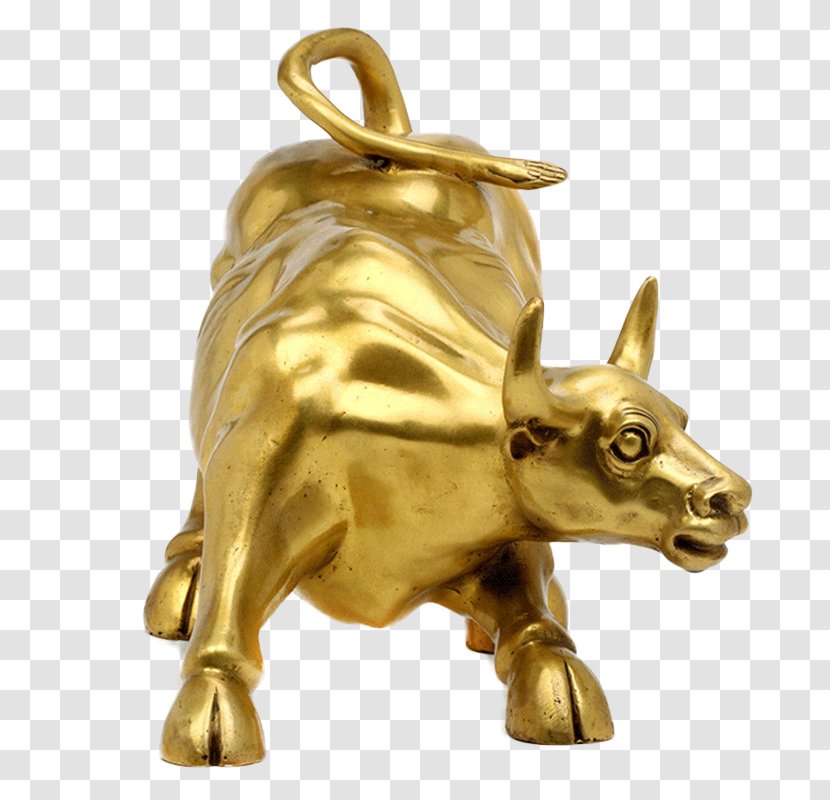 Charging Bull Stock - Figurine - Taurus Decoration Transparent PNG