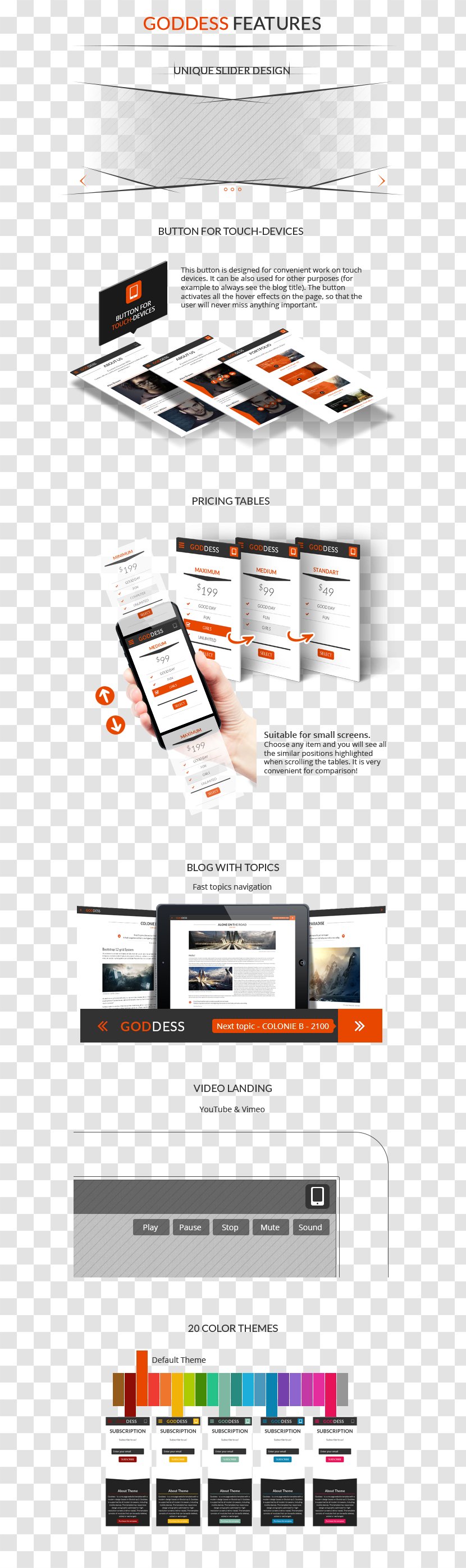 Responsive Web Design Template HTML Bootstrap - Html5 Video Transparent PNG