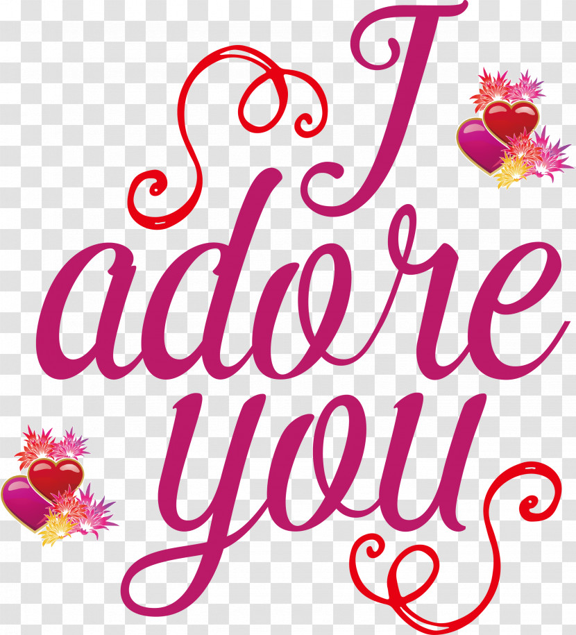 I Adore You Valentines Day Valentines Day Quote Transparent PNG