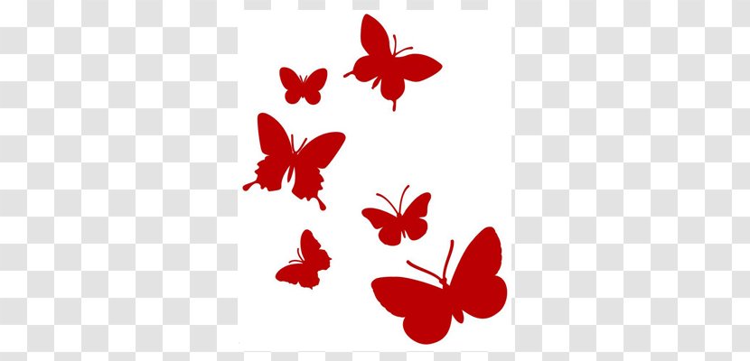 Wall Decal Vinyl Group Polyvinyl Chloride Clip Art - Moths And Butterflies - Butterfly Decoration Transparent PNG