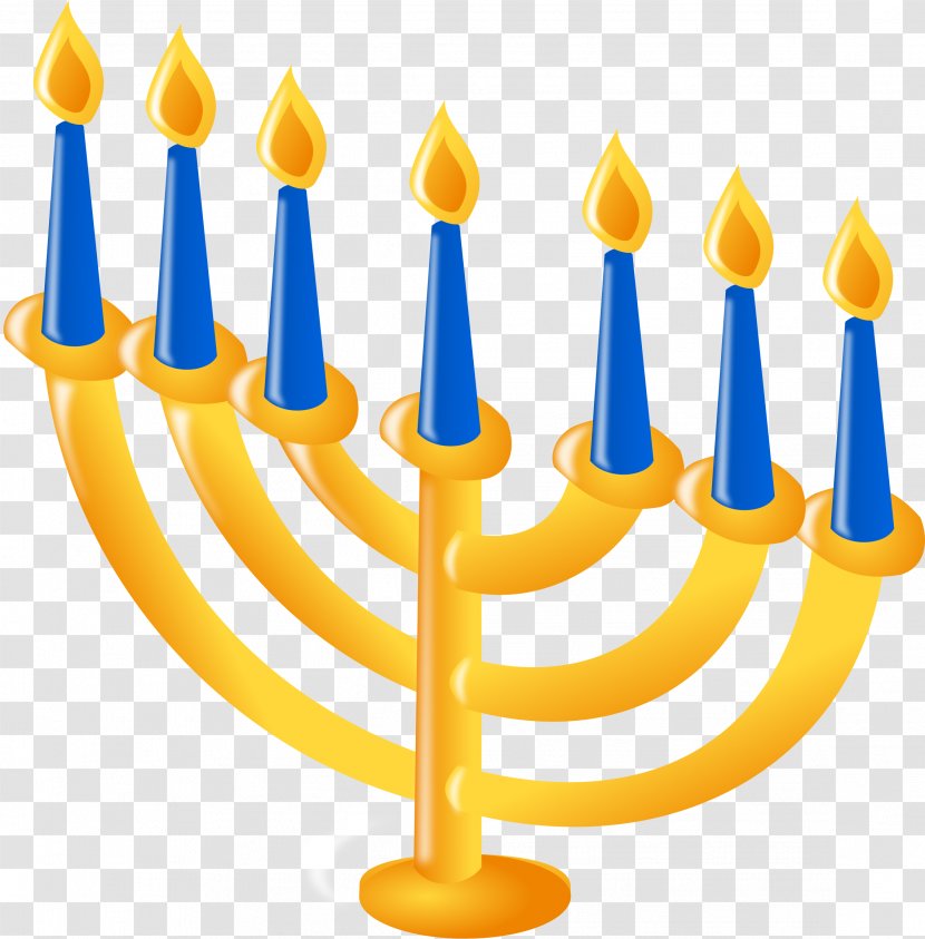 Hanukkah Menorah Judaism Clip Art - Jewish Holiday Transparent PNG