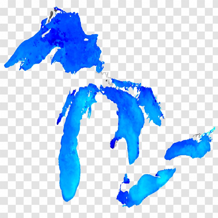 Lake Huron Erie Superior Michigan Ontario - Great Lakes Commission Transparent PNG