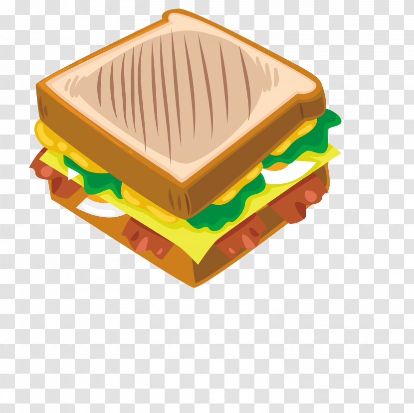 Hamburger Breakfast Fast Food Taco Clip Art - Material - Cheese Sandwich Transparent PNG