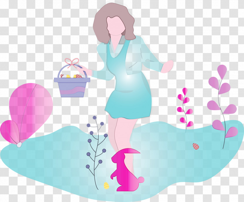 Pink Silhouette Sticker Transparent PNG