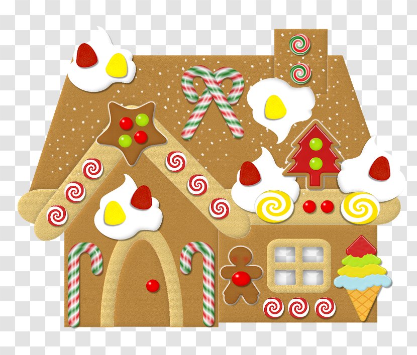 Gingerbread House Clip Art Man Openclipart - Christmas - With Teff Flour Transparent PNG