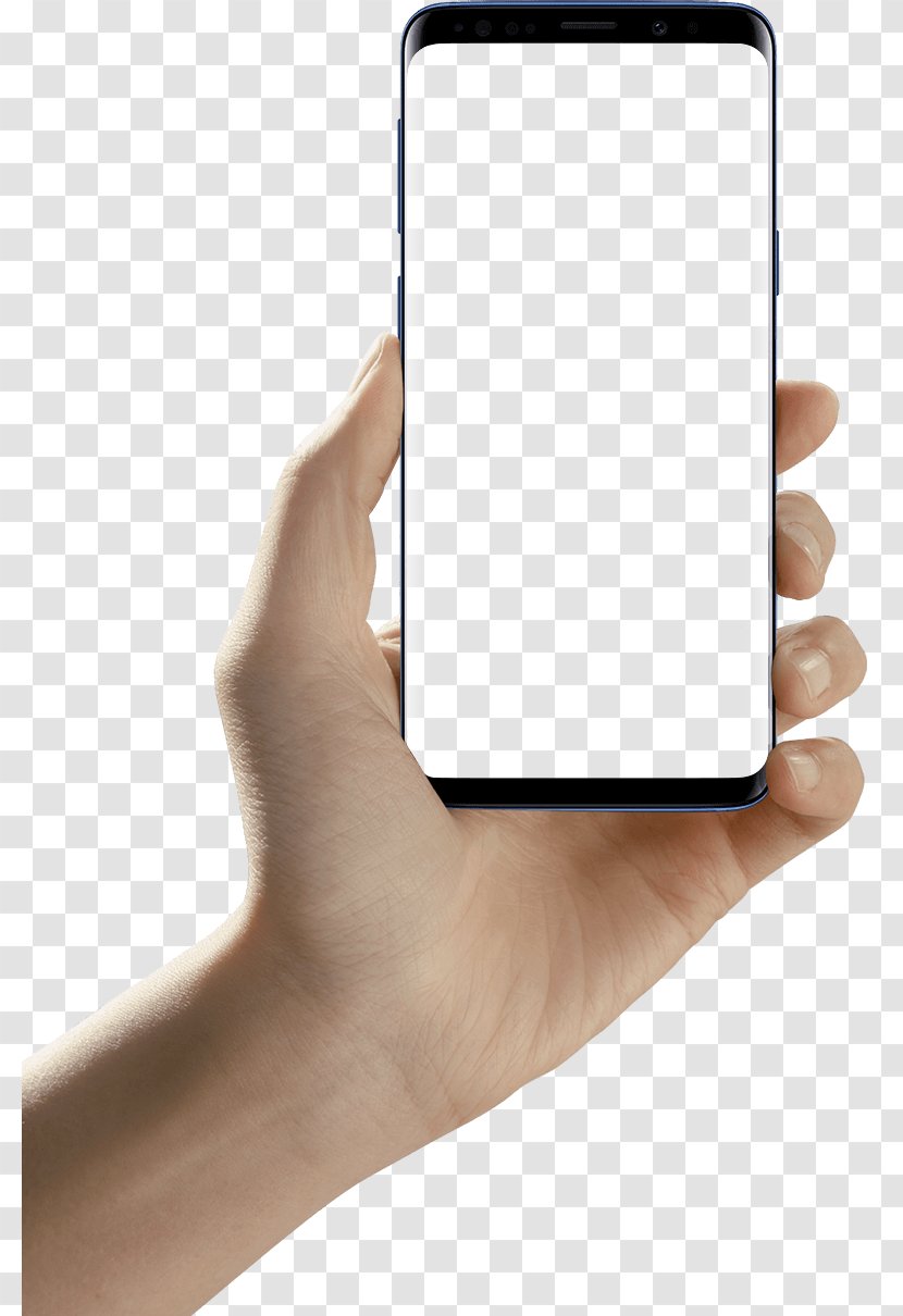 Smartphone Samsung Galaxy S9 Finger - Technology Transparent PNG